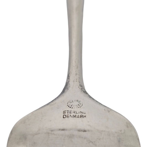 Set of 8 Georg Jensen Denmark Cypress Sterling Silver Salad Forks 6 3/4" #18632 - Picture 8 of 9